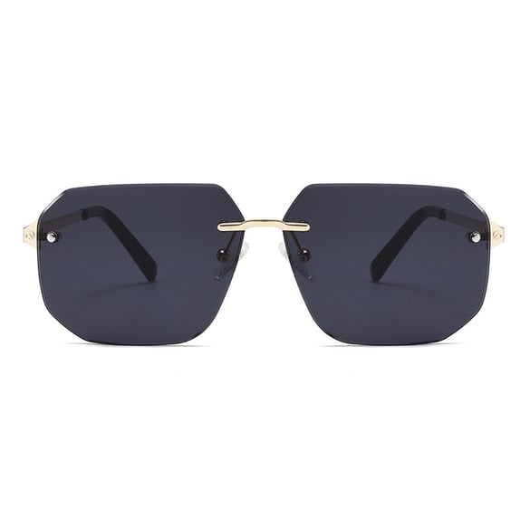 1 Pair Simple Series Daily Solid Color Metal Women's Sunglasses