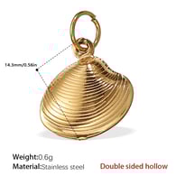 PJ219G Double-sided hollow gold pendant Picture21