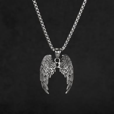 1 Piece Statement-making Wings Stainless Steel Men's Pendant Necklaces h5 Picture10