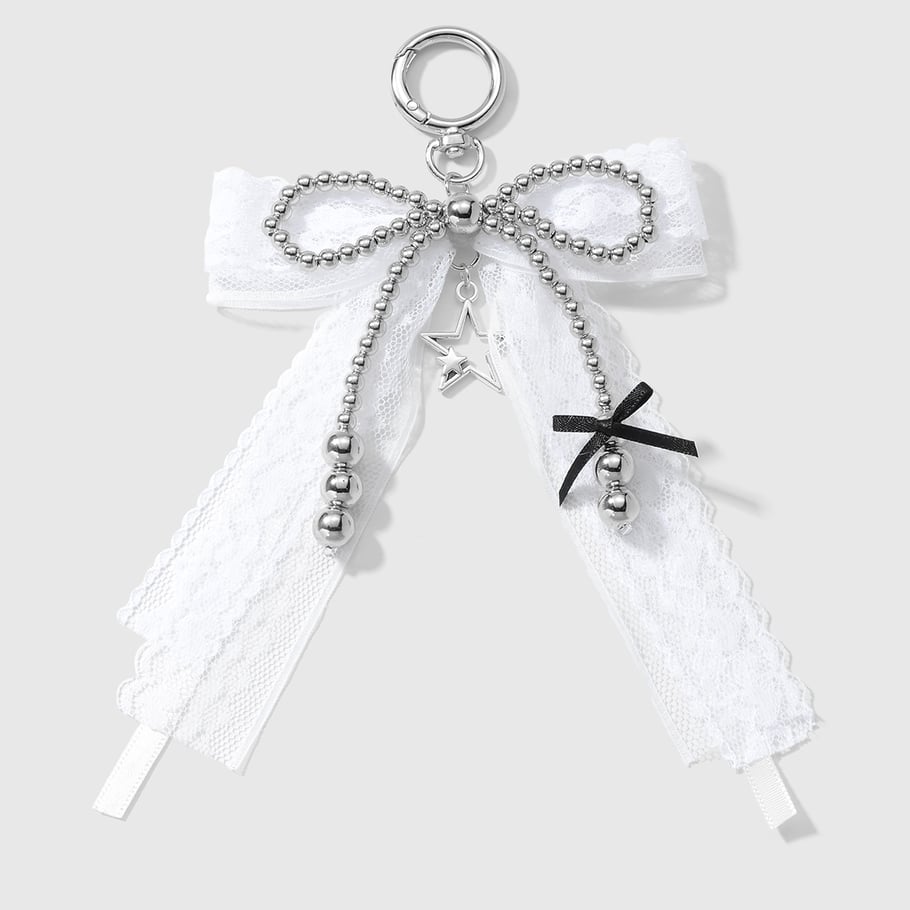 Beaded Bow Knot Bag Charms 