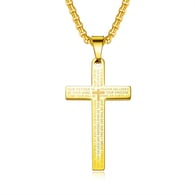 【1596】Gold pendant + necklace (3*55) Picture3