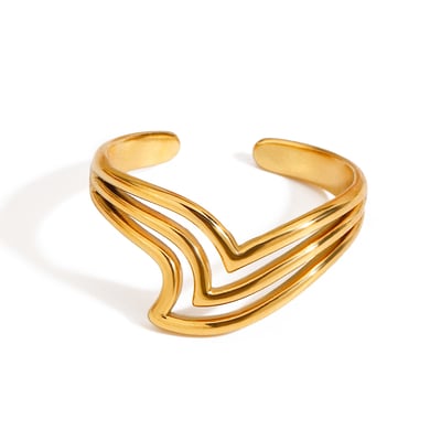 Minimalistische Ringe aus Edelstahl in  h5 