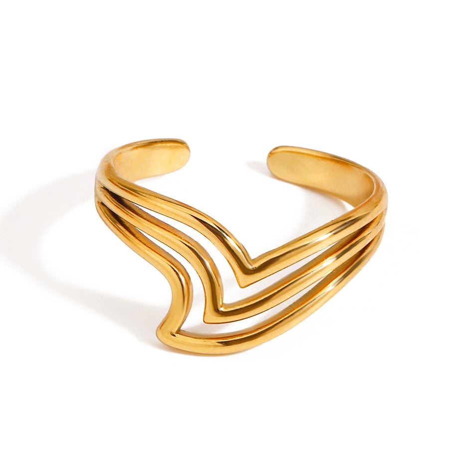 Minimalistische Ringe aus Edelstahl in  