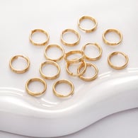 Double ring 1.0x10mm gold 10 pieces/pack Picture11