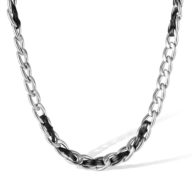 1 Piece Classic Coriaceous Chain Stainless Steel Men's Chain Necklaces h5 Picture6
