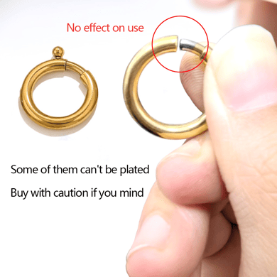 1 Piece DIY Spring Annular Clasp Stainless Steel Gold Color Women's Pendants h5 Picture7