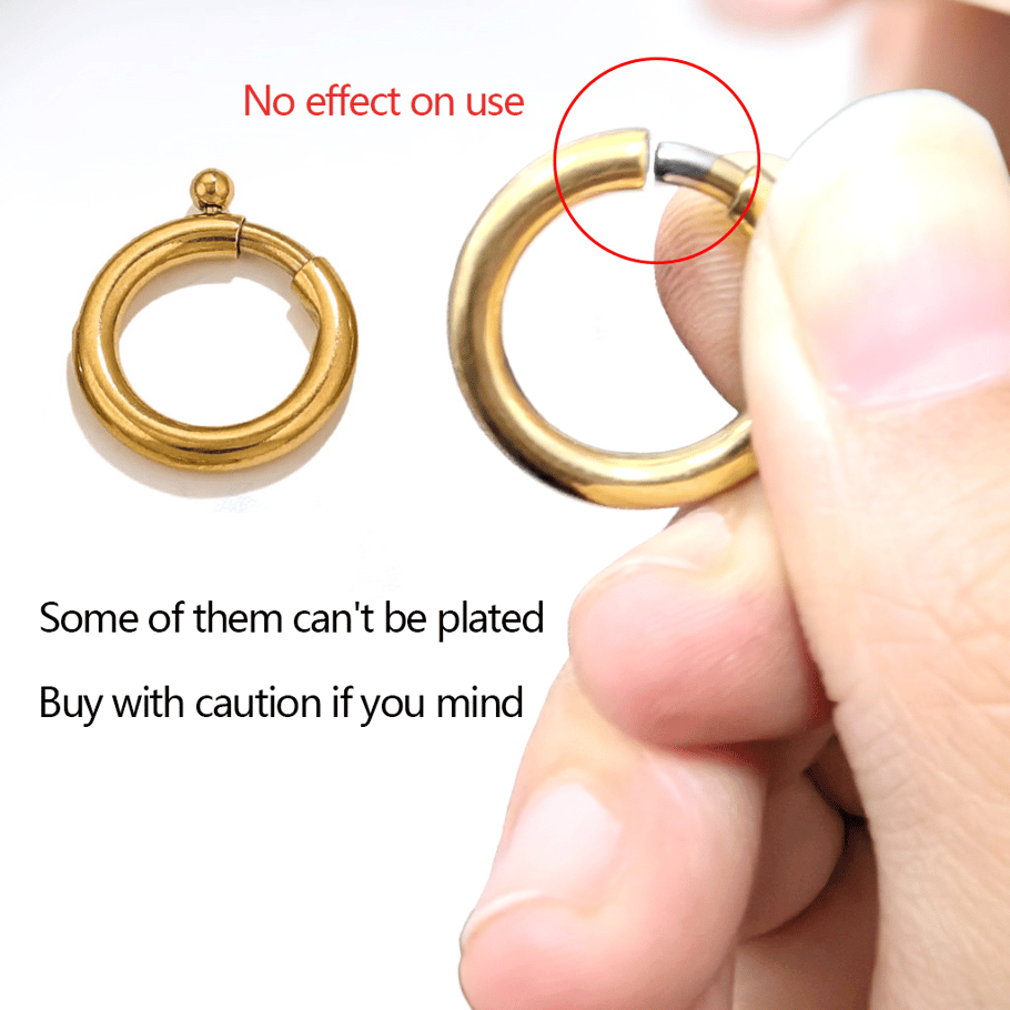 1 Piece DIY Spring Annular Clasp Stainless Steel Gold Color Women's Pendants Picture7