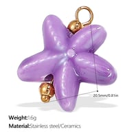 PJ355PEG purple ceramic pendant Picture12