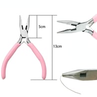 Powder handle needle nose pliers (with teeth) about 13cm long Picture27