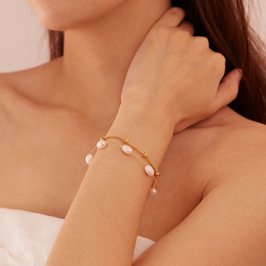 pulsera de cadena de acero inoxidable para mujer, de 1 pieza, con diseño geométrico diario,  Imagen5