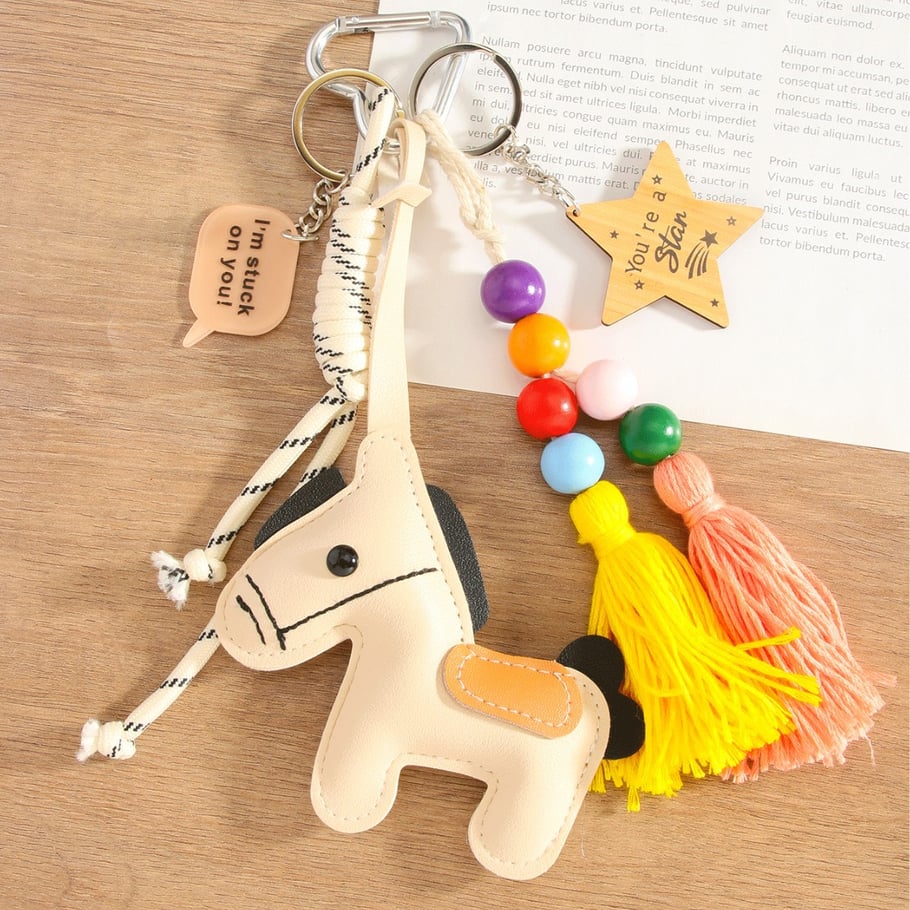 1 Piece Simple Series Daily Cute Little Horse PU Women's Bag Charms Picture4