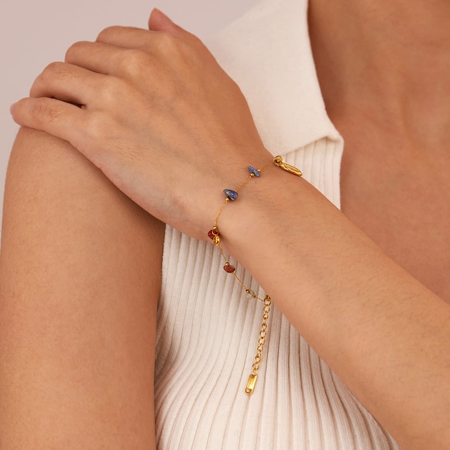 1 Piece Marine Series Polychrome Conch Stainless Steel Gold Color Women's Chain Bracelets Picture6