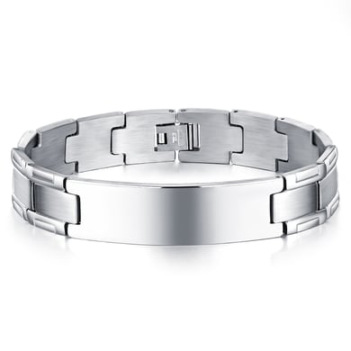 1 Piece Minimalist Geometric Stainless Steel Men's Bracelets h5 