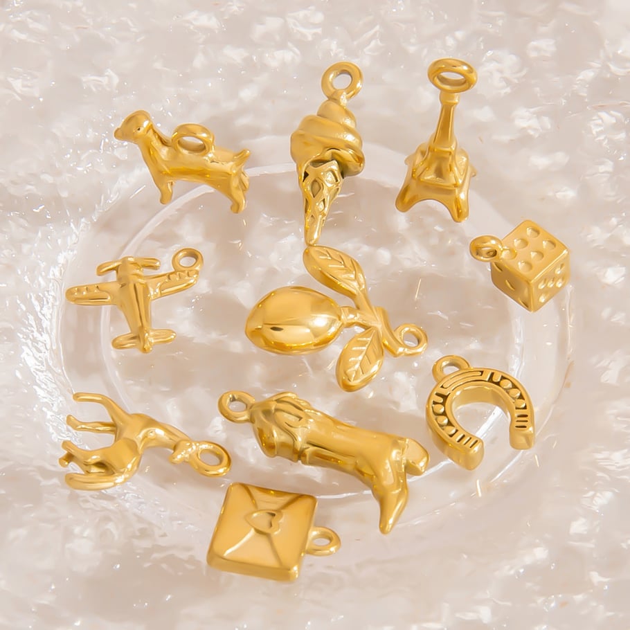 Stainless Steel Gold Color DIY Pendants h5Picture4