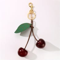 1 wine red cherry keychain Picture2