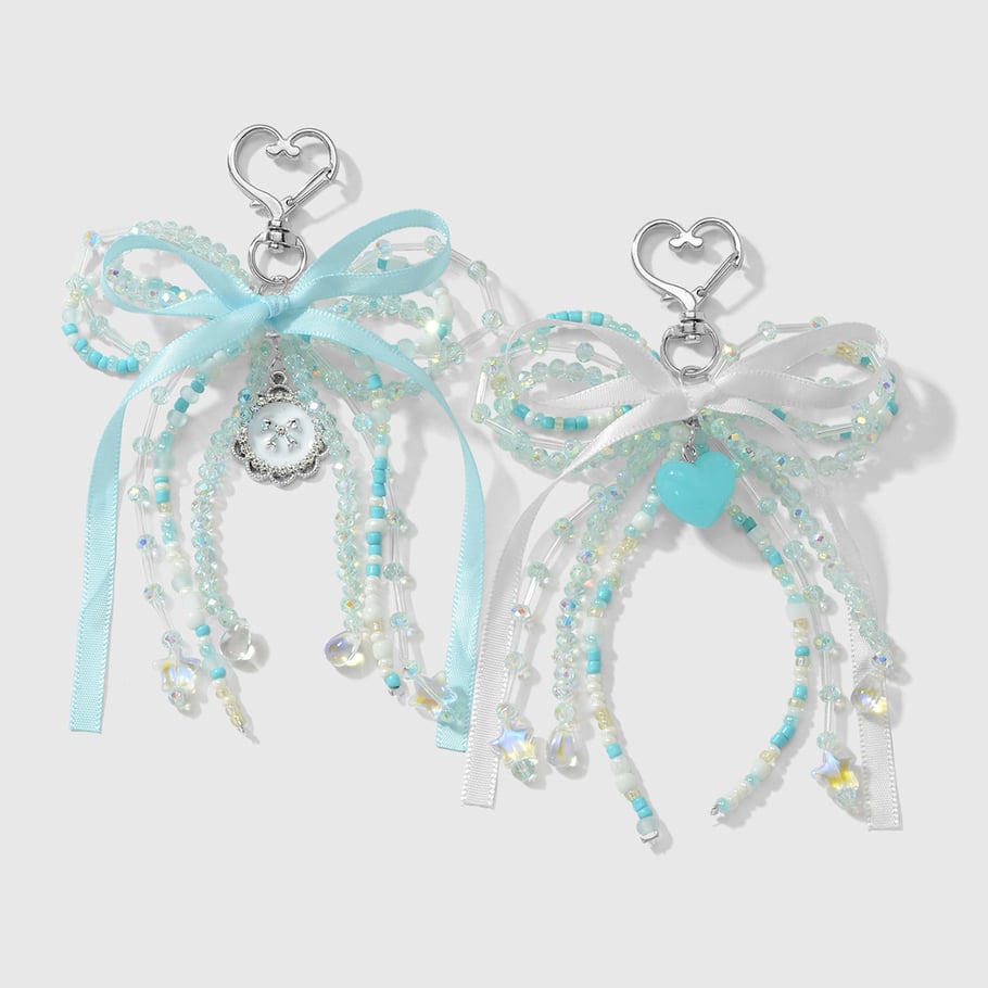 Sweet Beaded Bow Bag Charms Picture2
