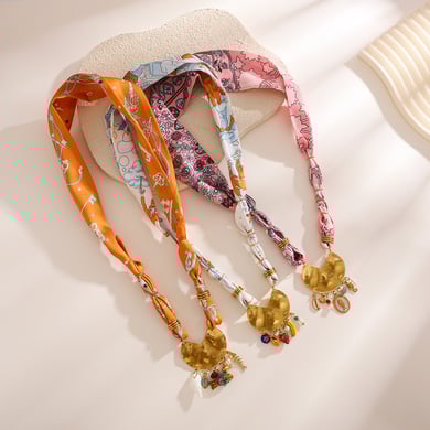 Bohemian Plant Scarves Women's Pendant Necklaces h5 Picture4