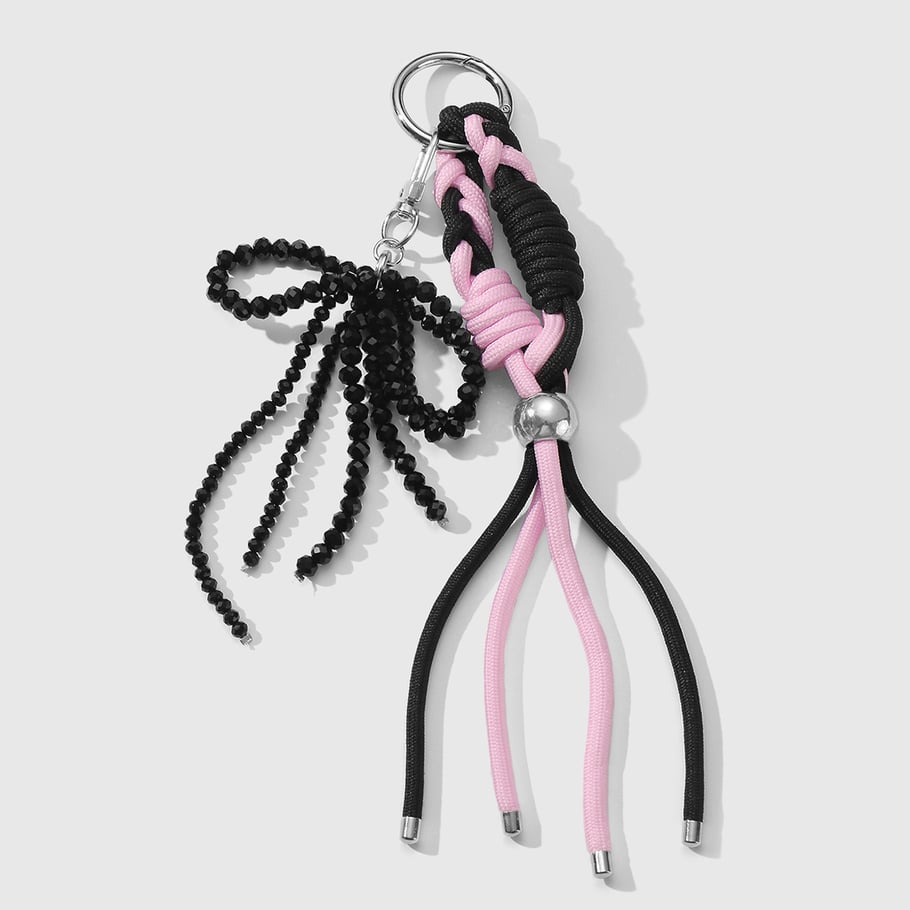 Beaded Bow Knot Women's Bag Charms 