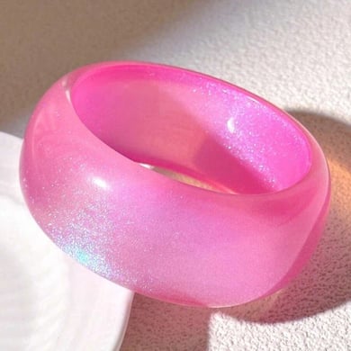 Schlichtes geometrisches rosa Armband für Damen h5 