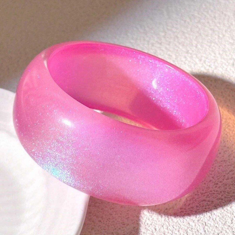 Schlichtes geometrisches rosa Armband für Damen 