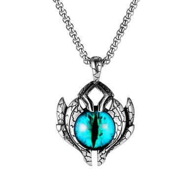1 Piece Demon's Eye Stainless Steel Men's Necklaces h5 