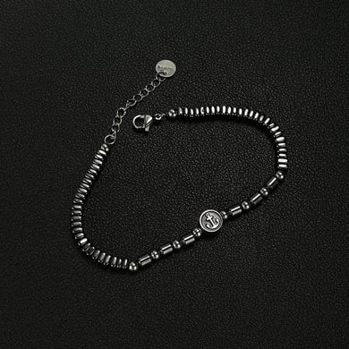 Boat Anchor Beads Stainless Steel Men's Beaded Bracelets h5 Picture4