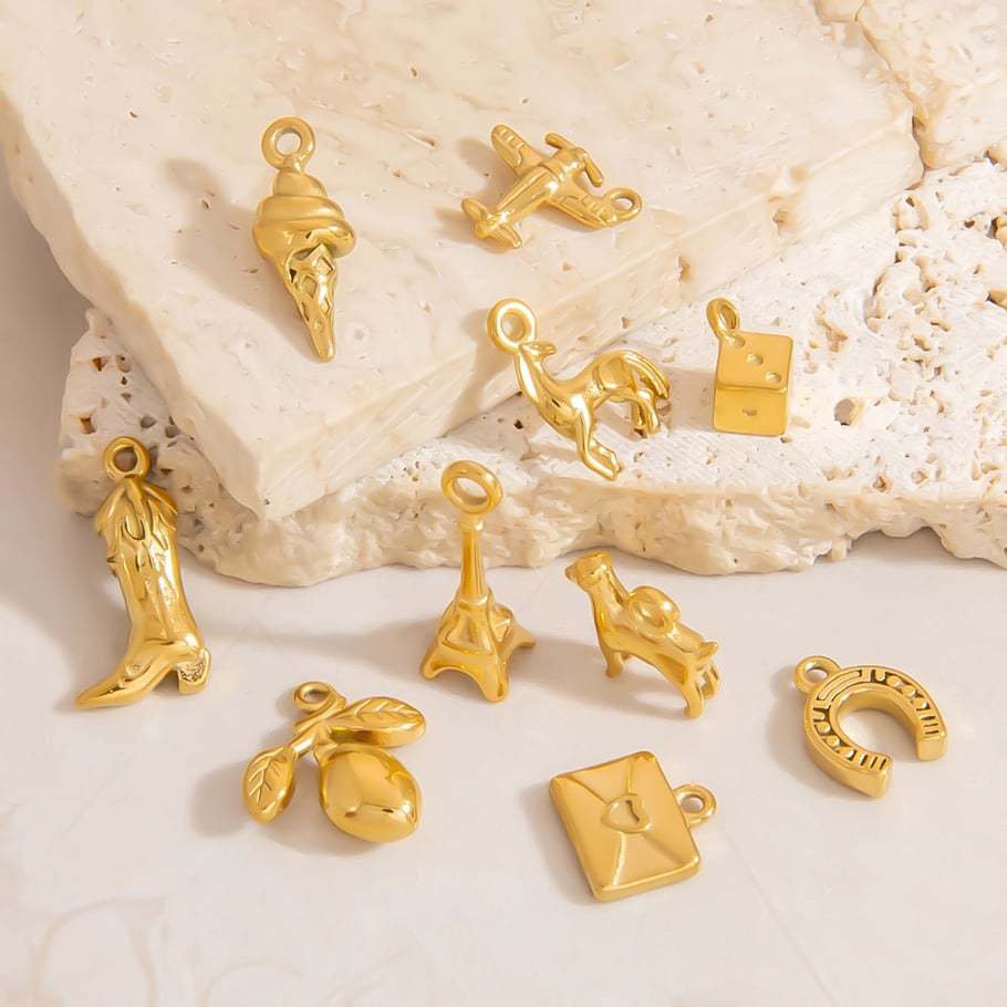 Stainless Steel Gold Color DIY Pendants h5Picture3