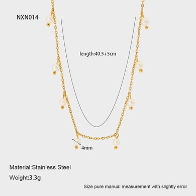 1 Piece Simple Series Daily Pearl Women's Pendant Necklaces h5 