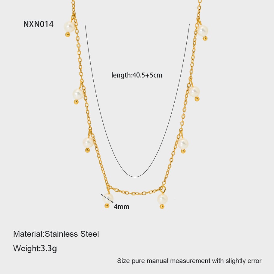 1 Piece Simple Series Daily Pearl Women's Pendant Necklaces 