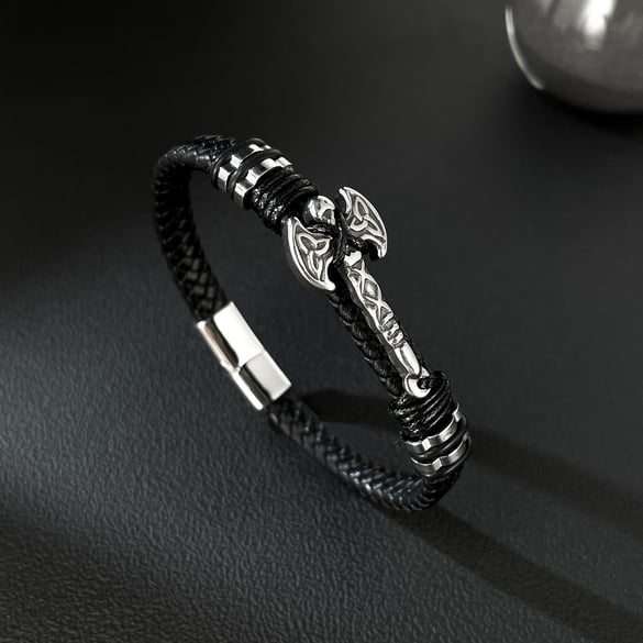 1 Stück Herrenarmbänder aus Edelstahl in Axtform