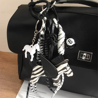 1 Piece Simple Series Daily Animal Zebra PU Women's Bag Charms h5 Picture3