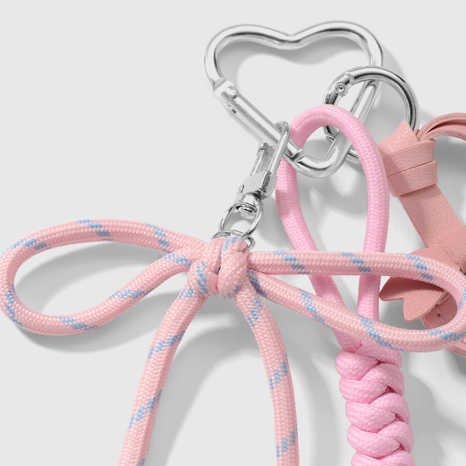 Leather Sweet Heart Bag Charms Picture4