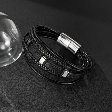 1 Piece Architectural Multilayer Stainless Steel Men's Bracelets h5 Picture5