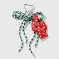 1 green bow keychain 
