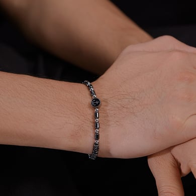 Boat Anchor Beads Stainless Steel Men's Beaded Bracelets h5 Picture5