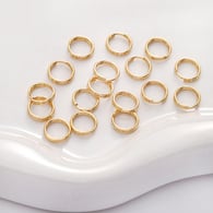 Double ring 0.8x8mm gold 10 pieces/pack Picture7