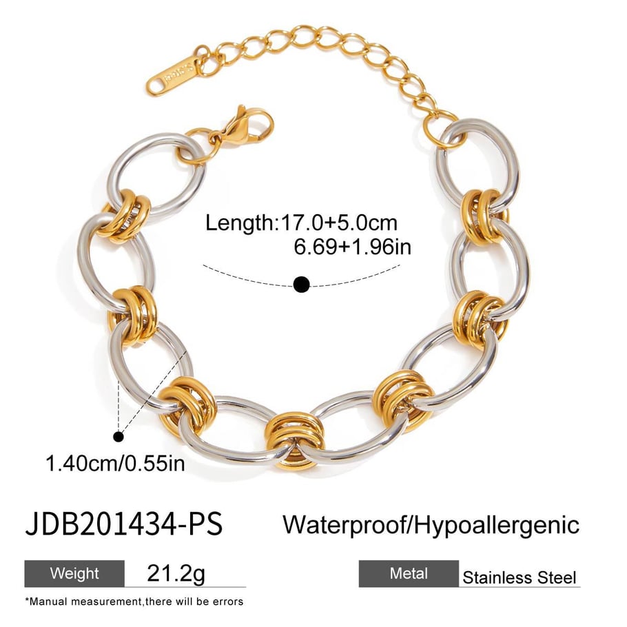 Klassische Kettenarmbänder aus Edelstahl 