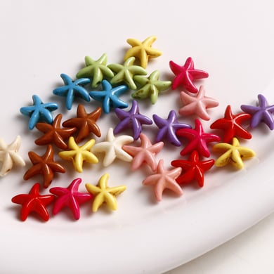 Colorful Starfish White Turquoise DIY Jewelry Beads h5 Picture5