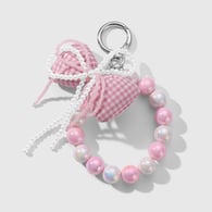 1 pink keychain 