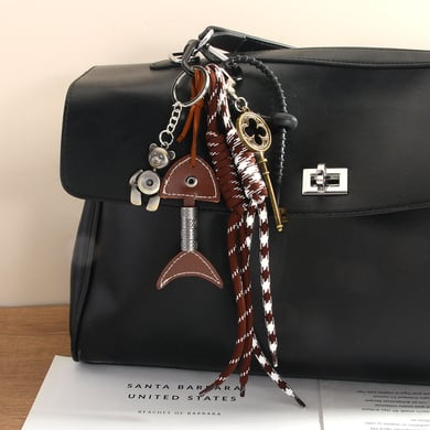 1 Piece Classic Series Retro Solid Color PU Women's Bag Charms h5 