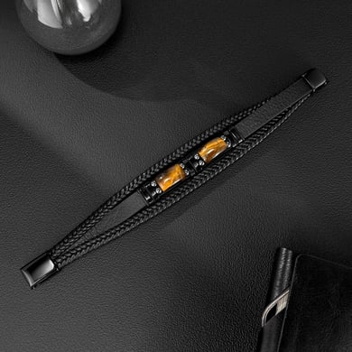 1 Piece Rugged Leather Men's Bracelets h5 Picture2