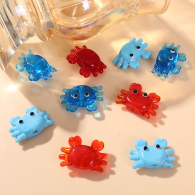 Oceanic Colorful Crab Glass DIY Jewelry Beads h5 Picture4