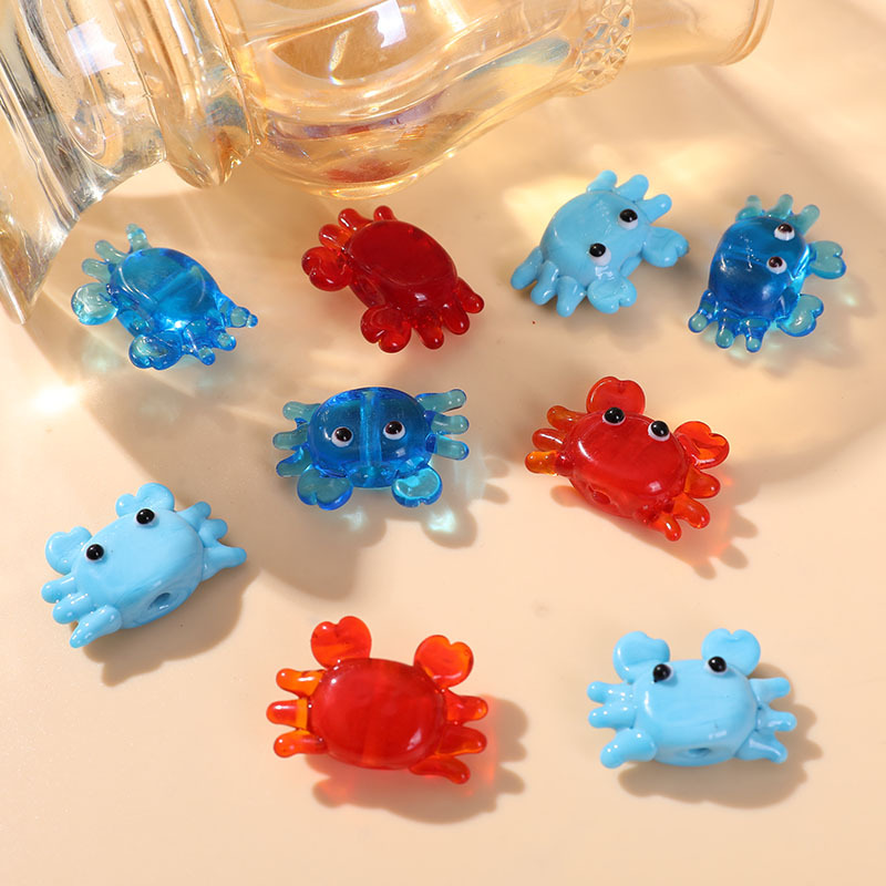 Oceanic Colorful Crab Glass DIY Jewelry Beads Picture4