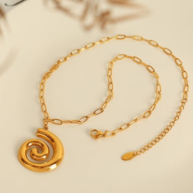 Vortex Stainless Steel Gold Color Earrings Set h5 Picture3