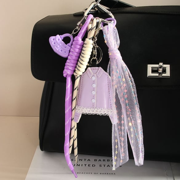 Mini sac tendance à pompons pour femme 2