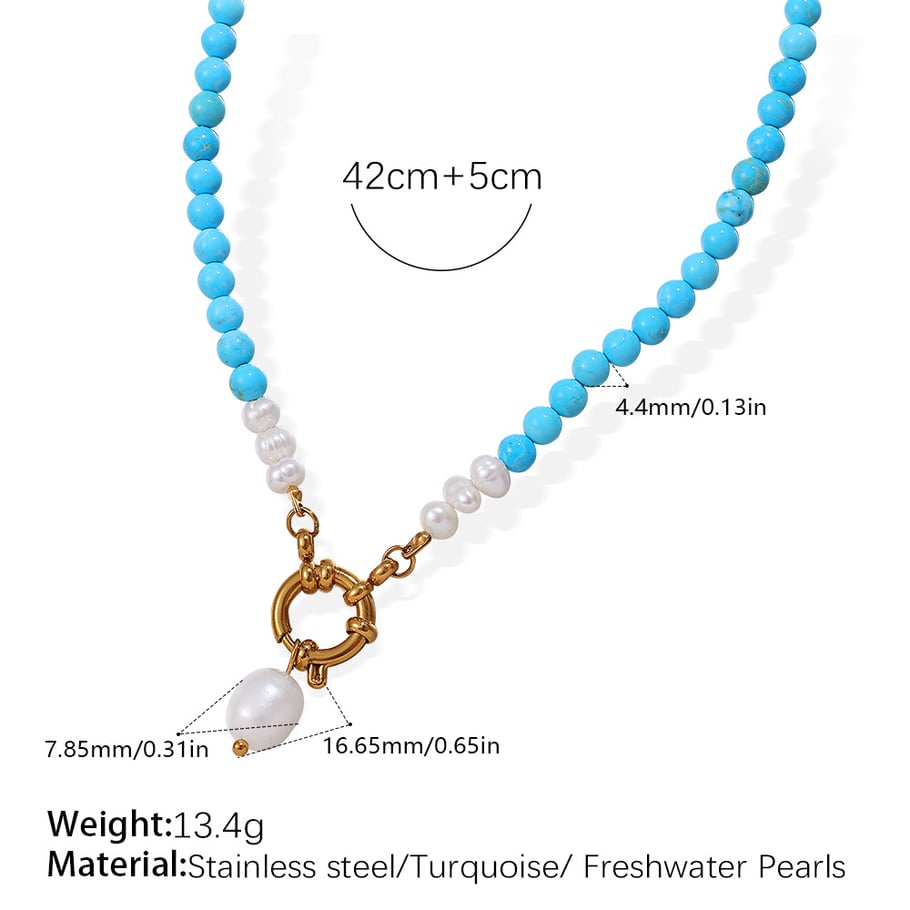 Collares de cuentas naturales