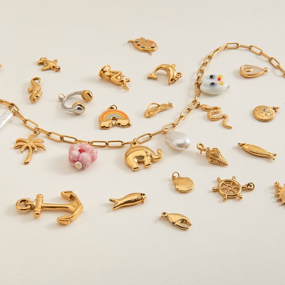 Collier chaîne simple et décontracté en acier inoxydable couleur or pour femme, 1 pièce 2