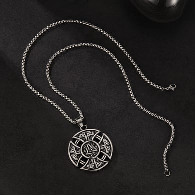 Sleek Celtic knot Stainless Steel Men's Necklaces h5 Picture5