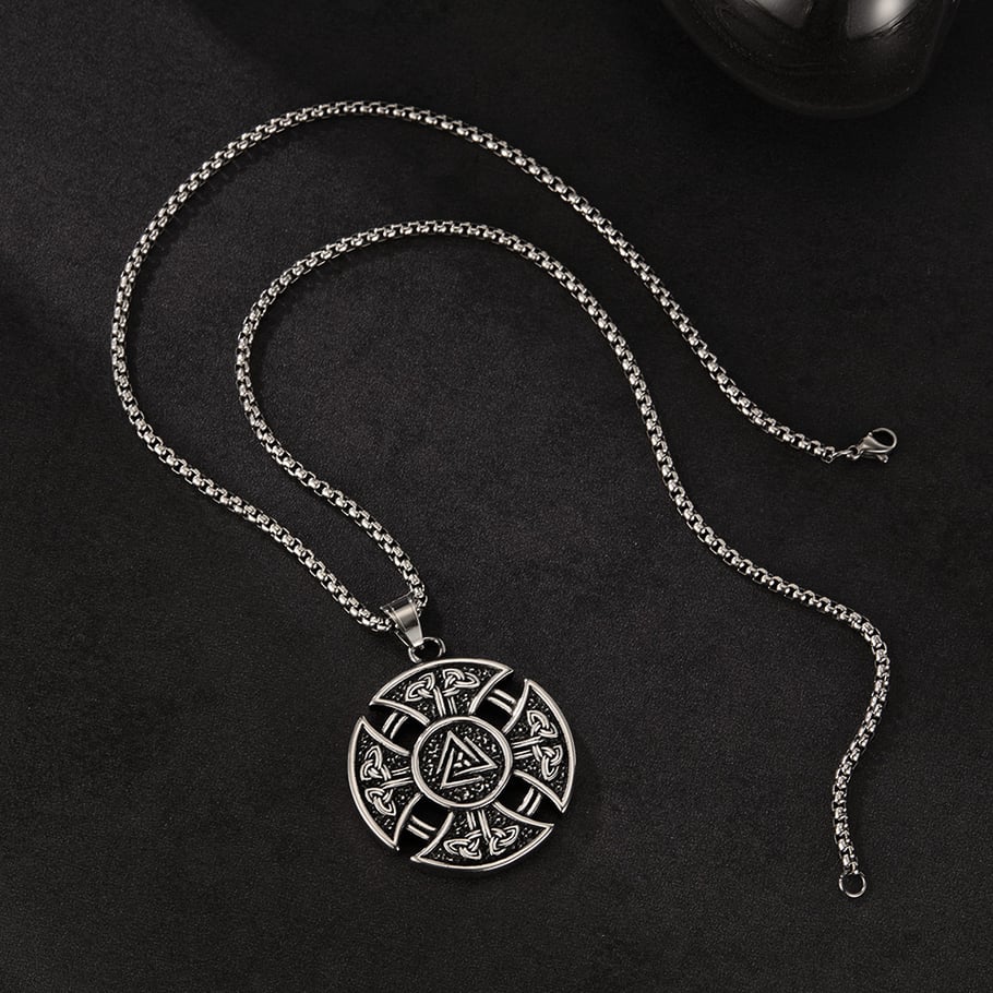 Sleek Celtic knot Stainless Steel Men's Necklaces Picture5