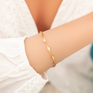 Ins Style Goldfarbene Kettenarmbänder h5 Bild5